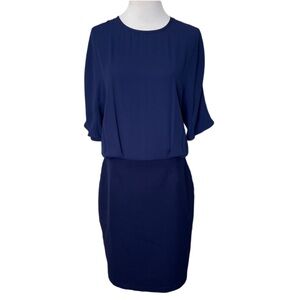 By Malene Birger Navy Blue Blouson Dress
